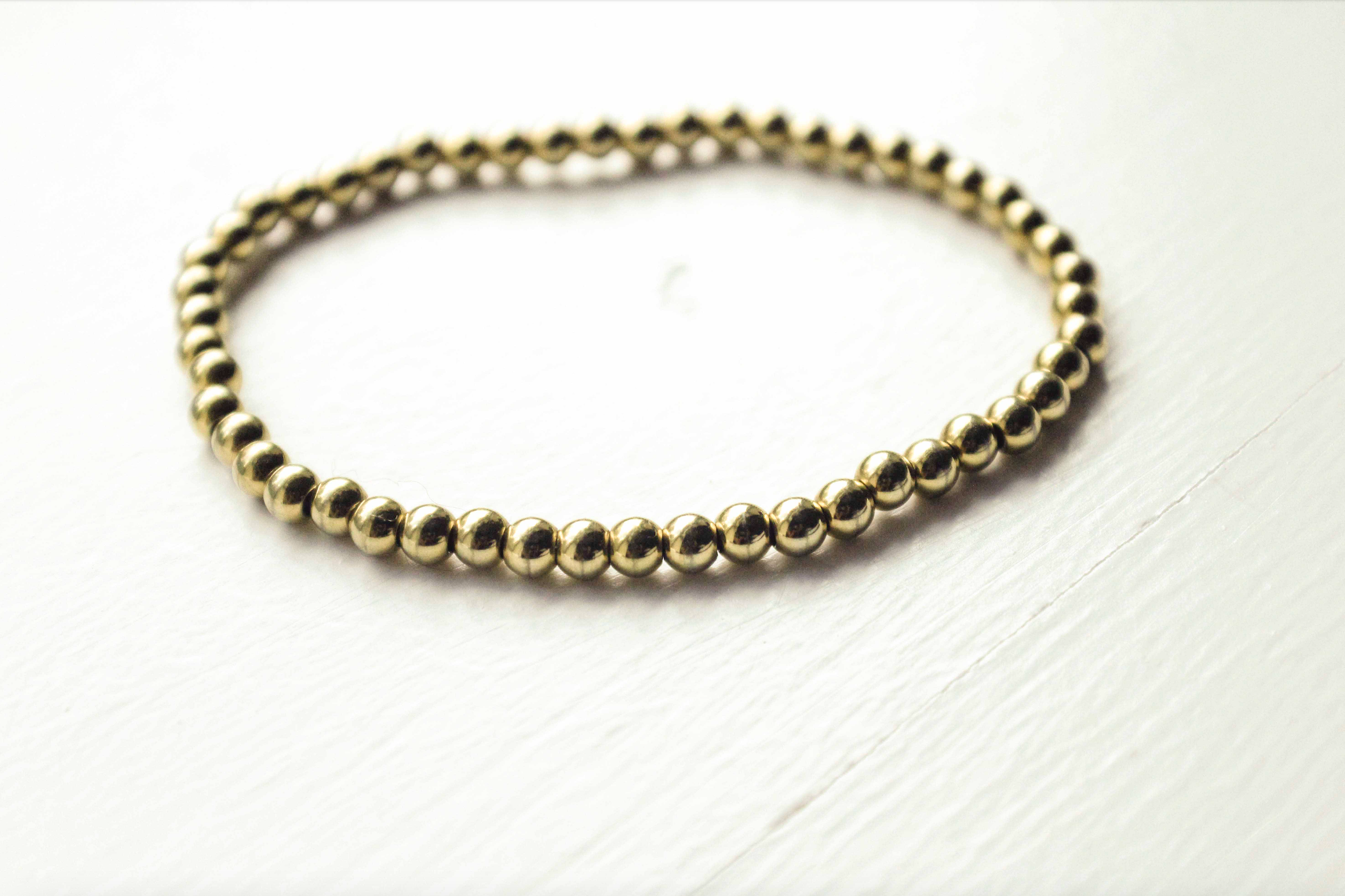 Golden Beaded Bracelet