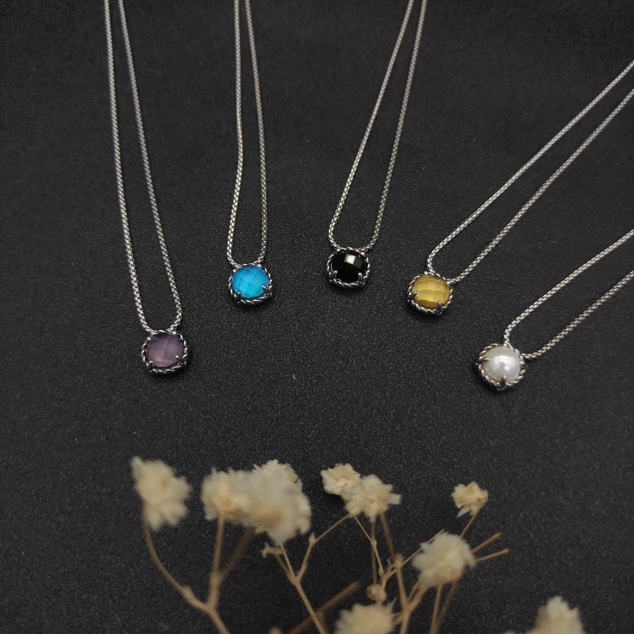 Elegant Stone Necklaces