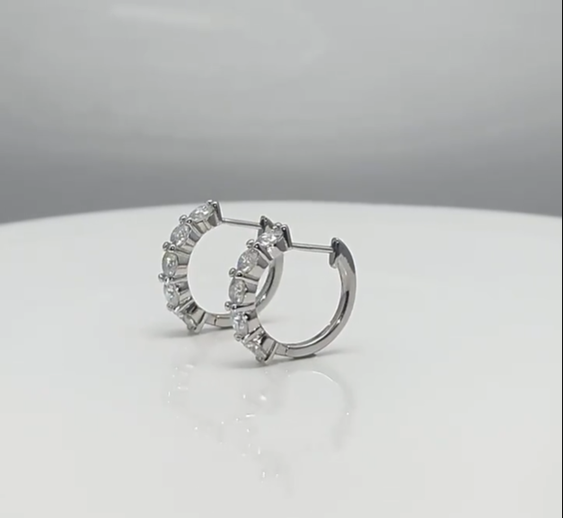 Diamond Hoop Earrings