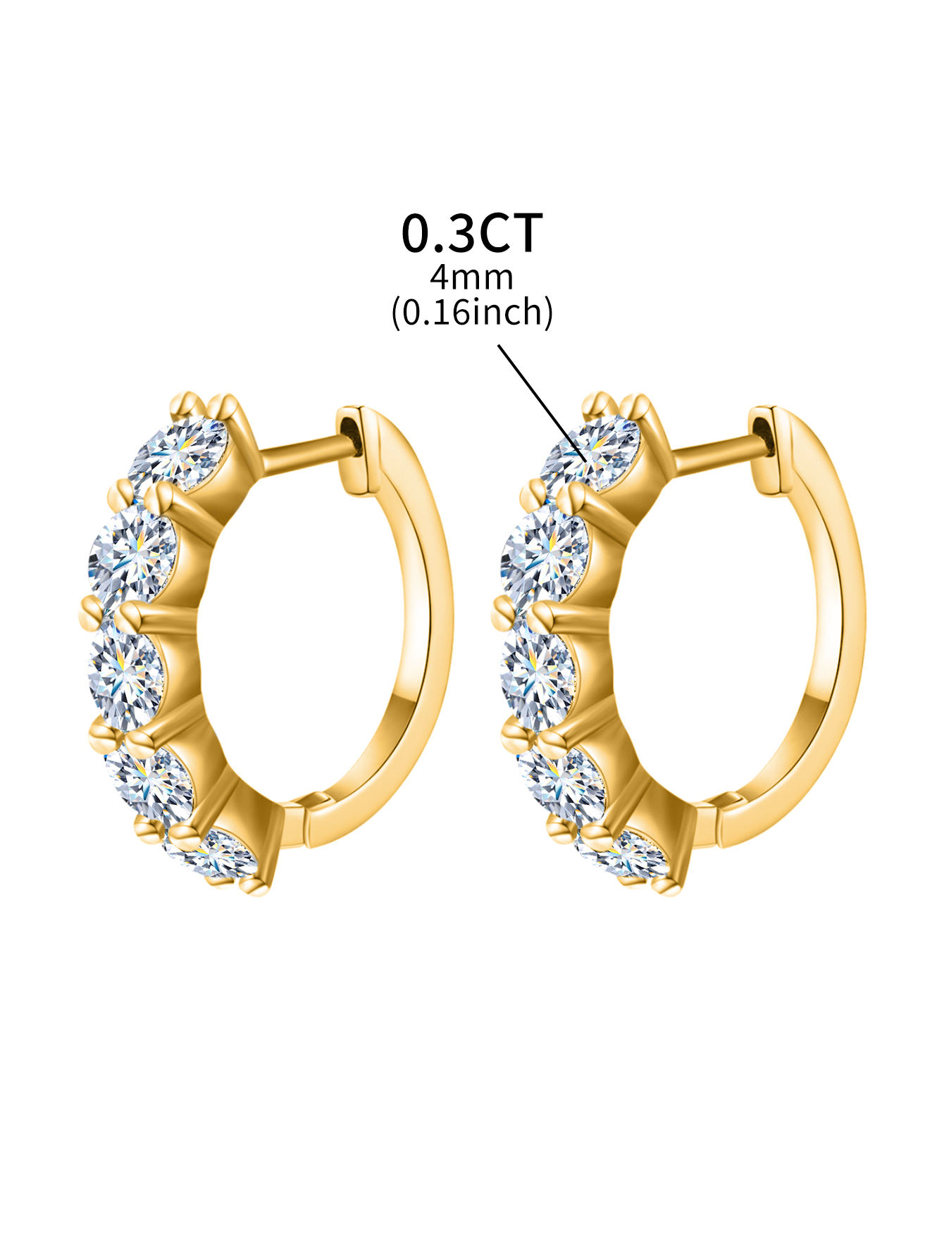 Diamond Hoop Earrings