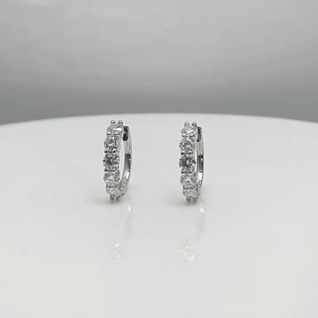 Diamond Hoop Earrings