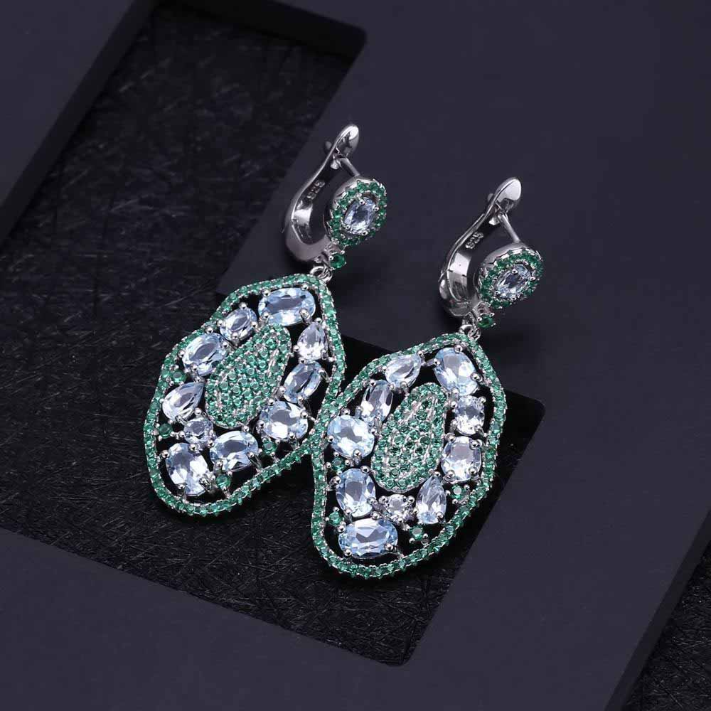 Elegant Emerald Drop Earrings