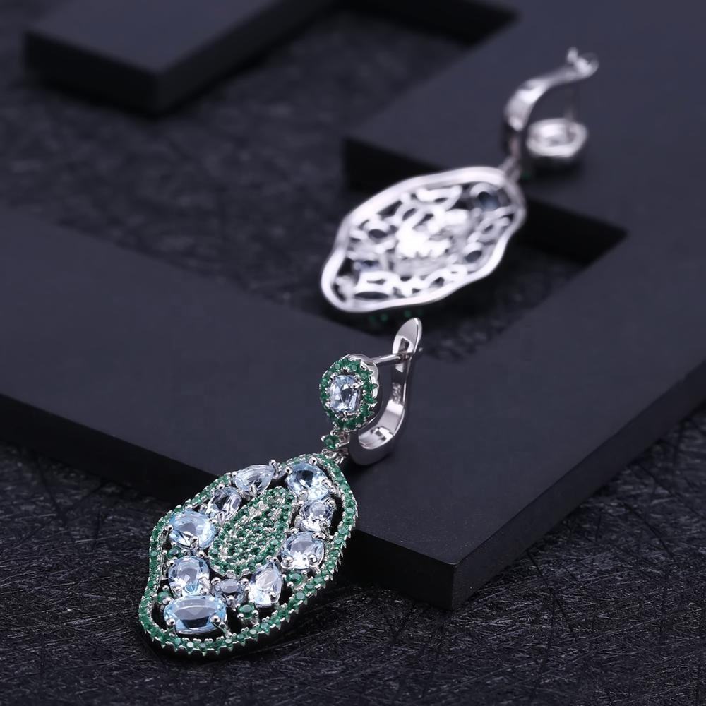 Elegant Emerald Drop Earrings
