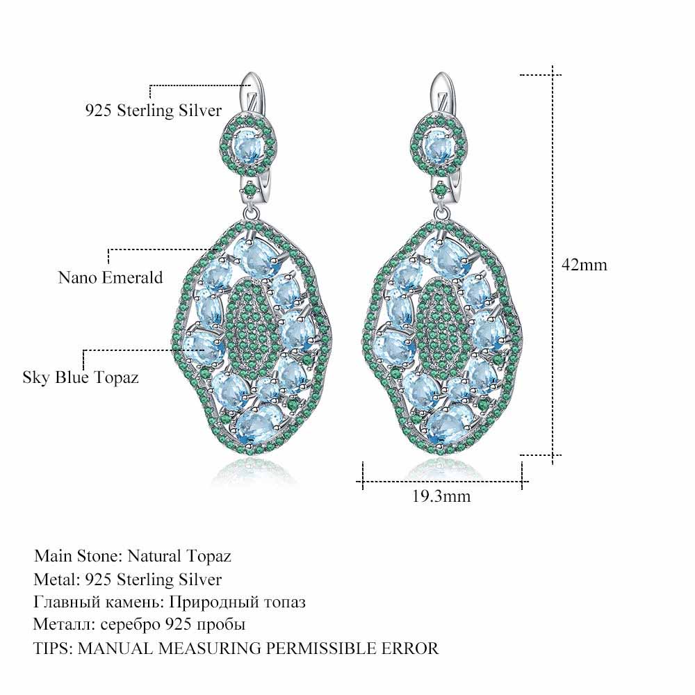 Elegant Emerald Drop Earrings