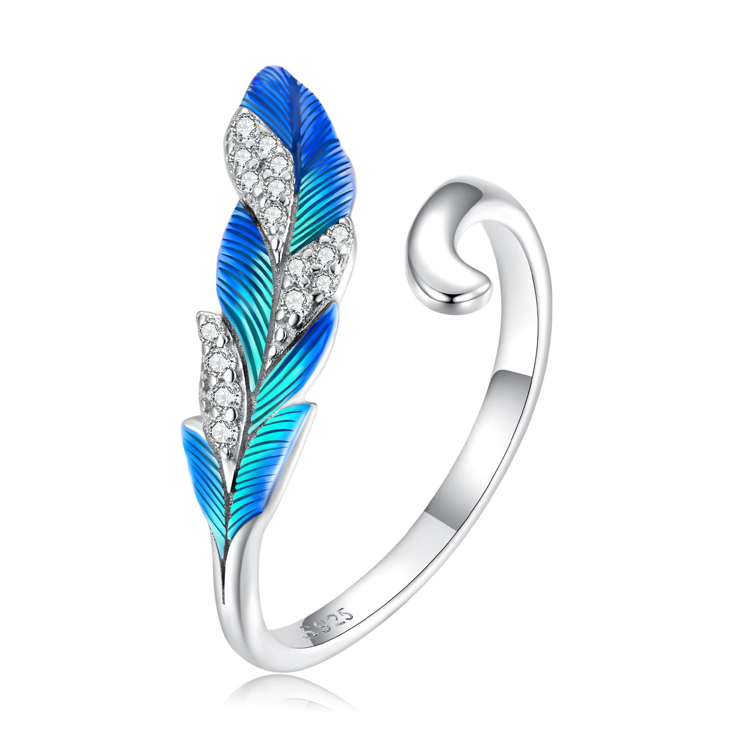 Elegant Feather Ring