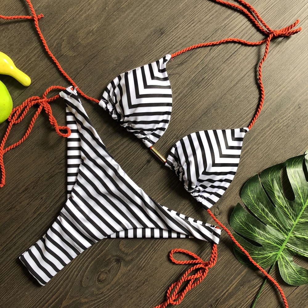Striped Bikini Set