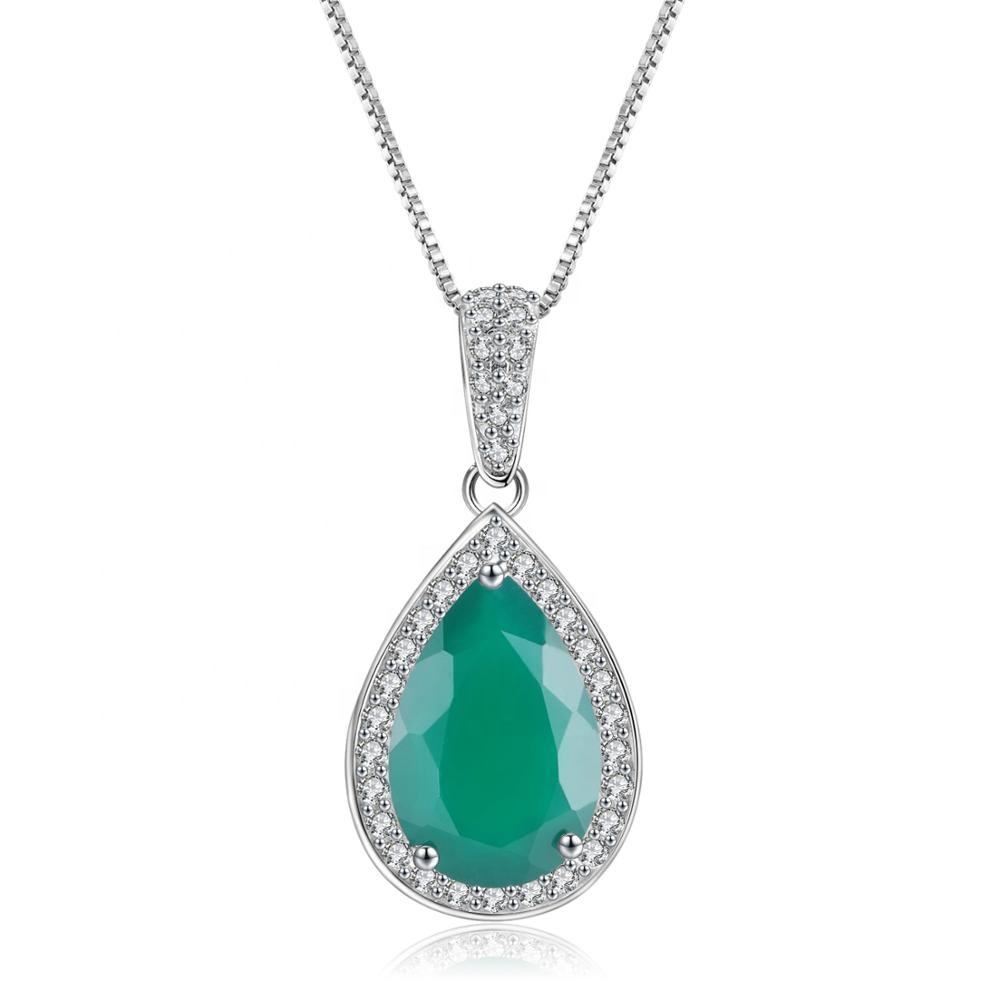 Emerald Pendant Necklace