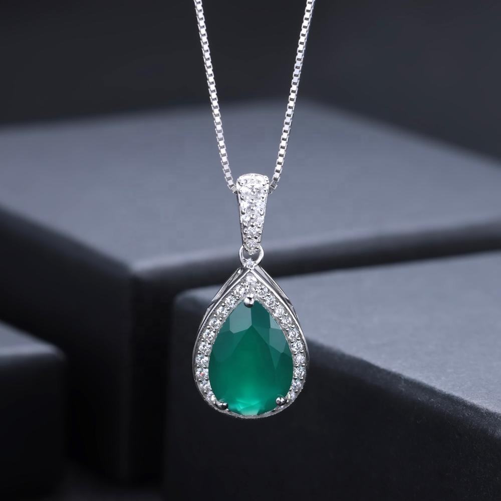 Emerald Pendant Necklace