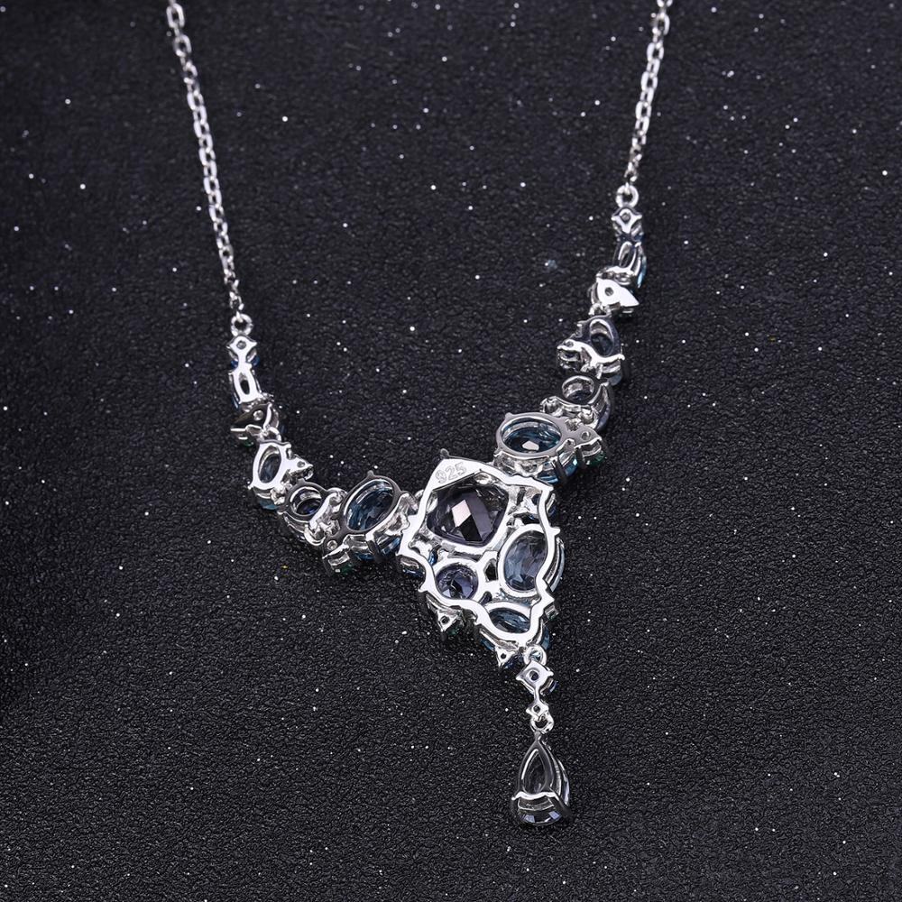 Elegant Blue Gemstone Necklace