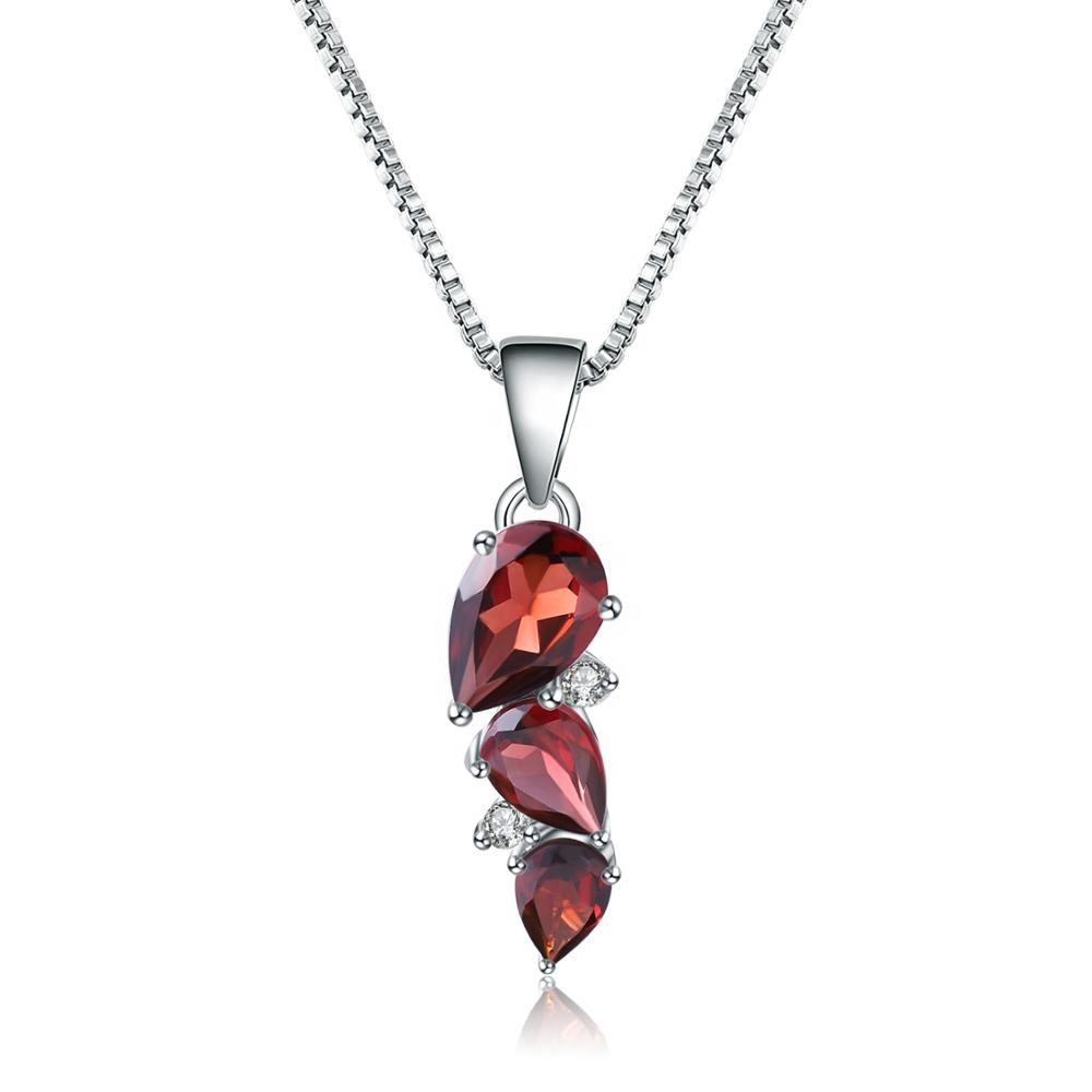 Elegant Ruby Pendant Necklace
