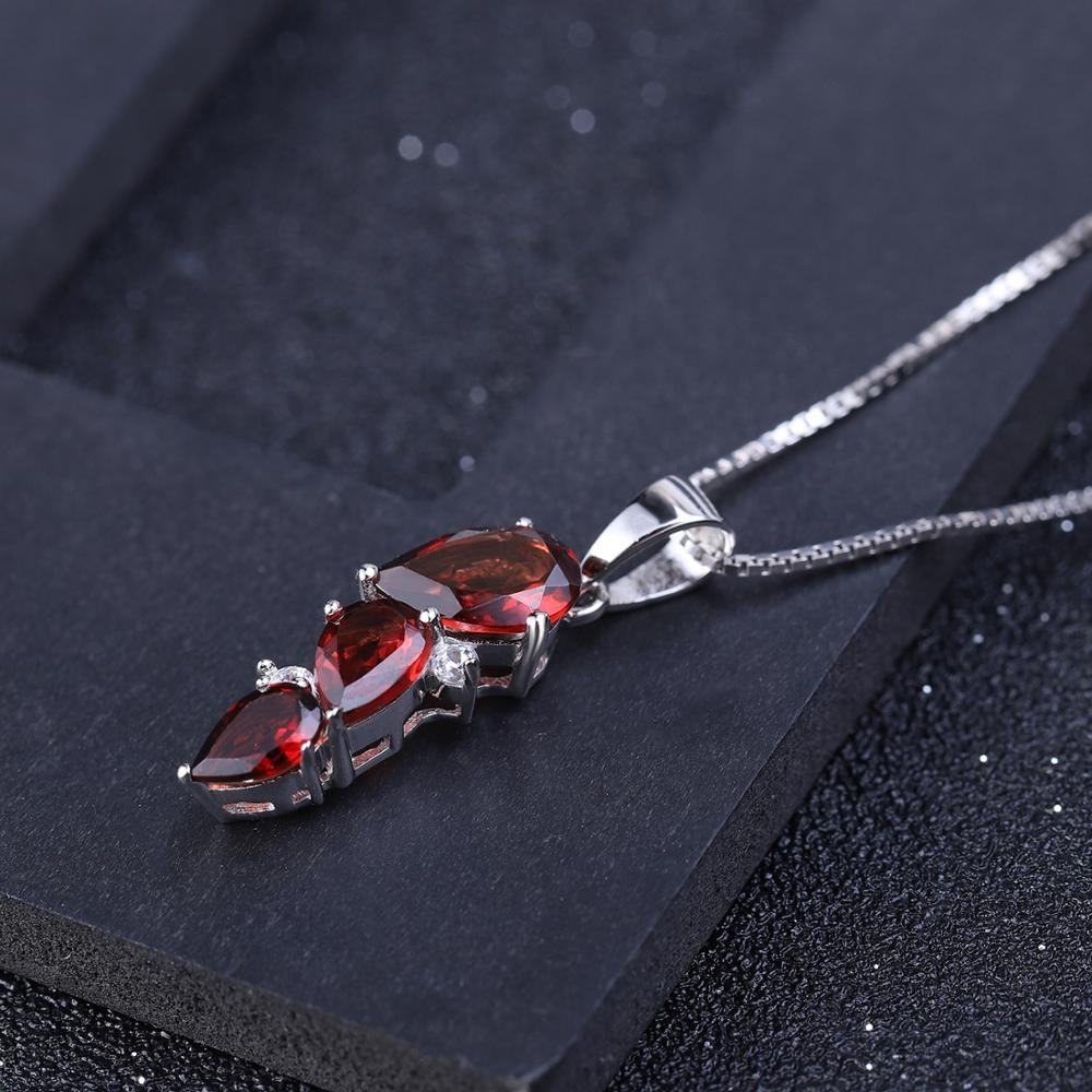 Elegant Ruby Pendant Necklace