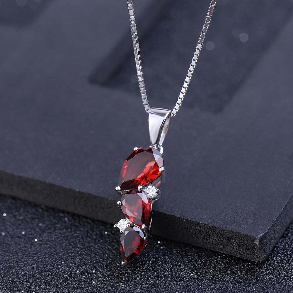 Elegant Ruby Pendant Necklace