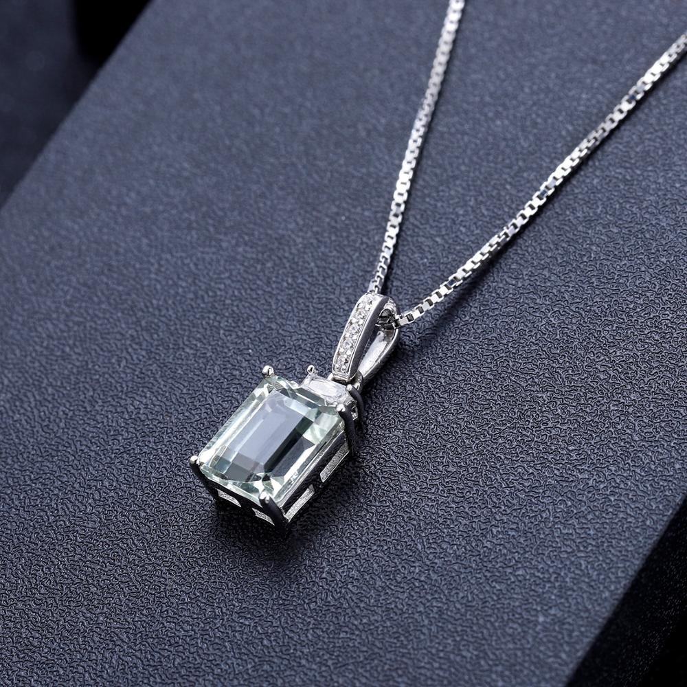 Elegant Emerald-Cut Pendant Necklace