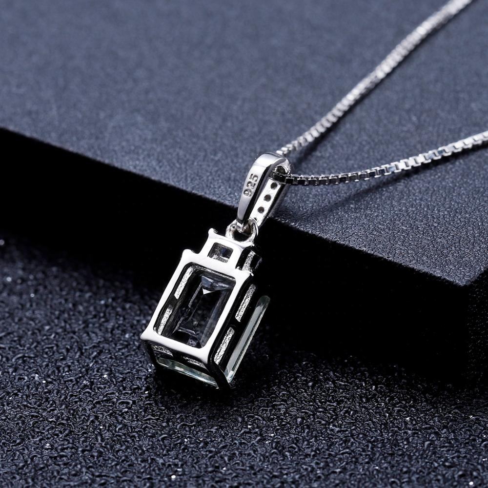 Elegant Emerald-Cut Pendant Necklace