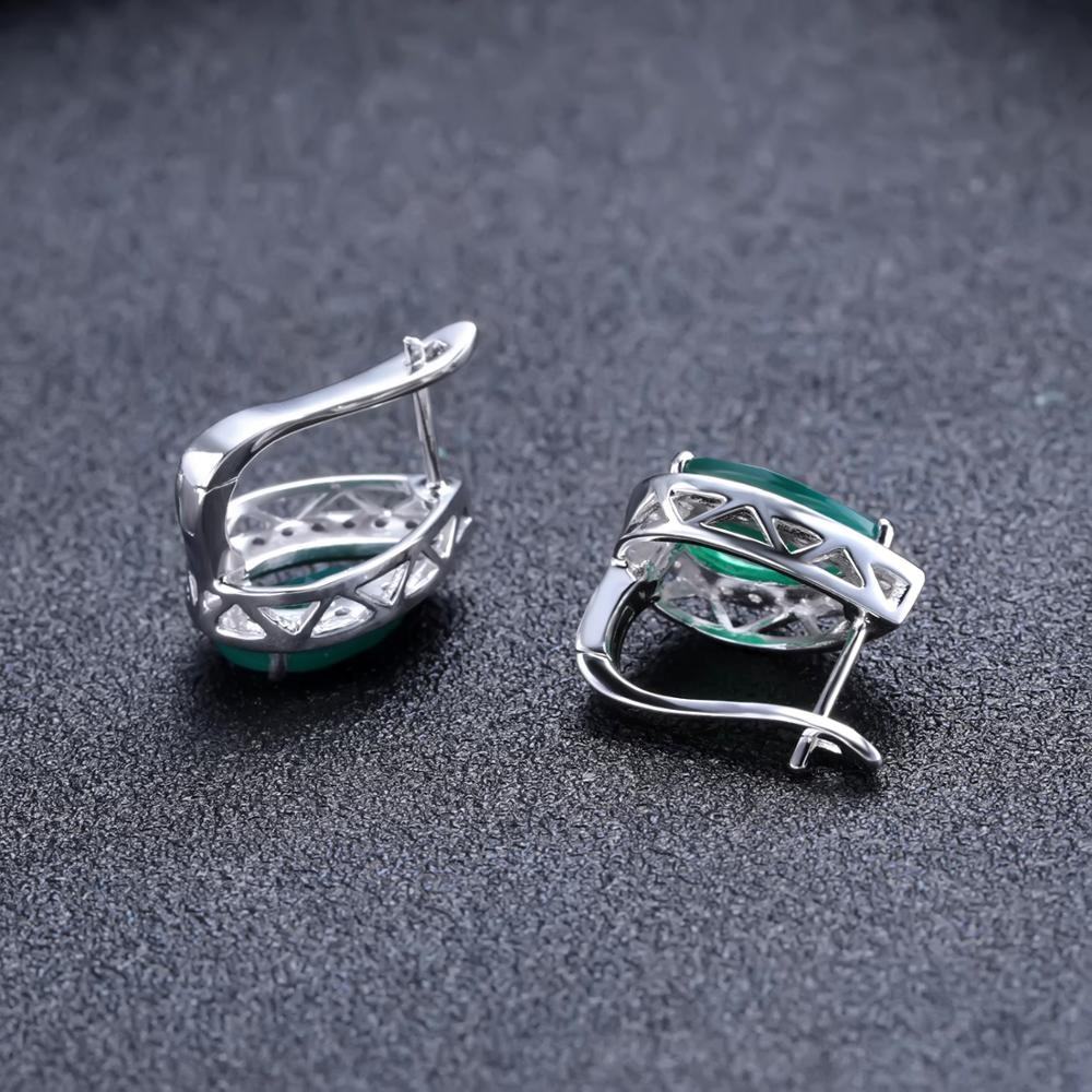 Green Agate Earrings