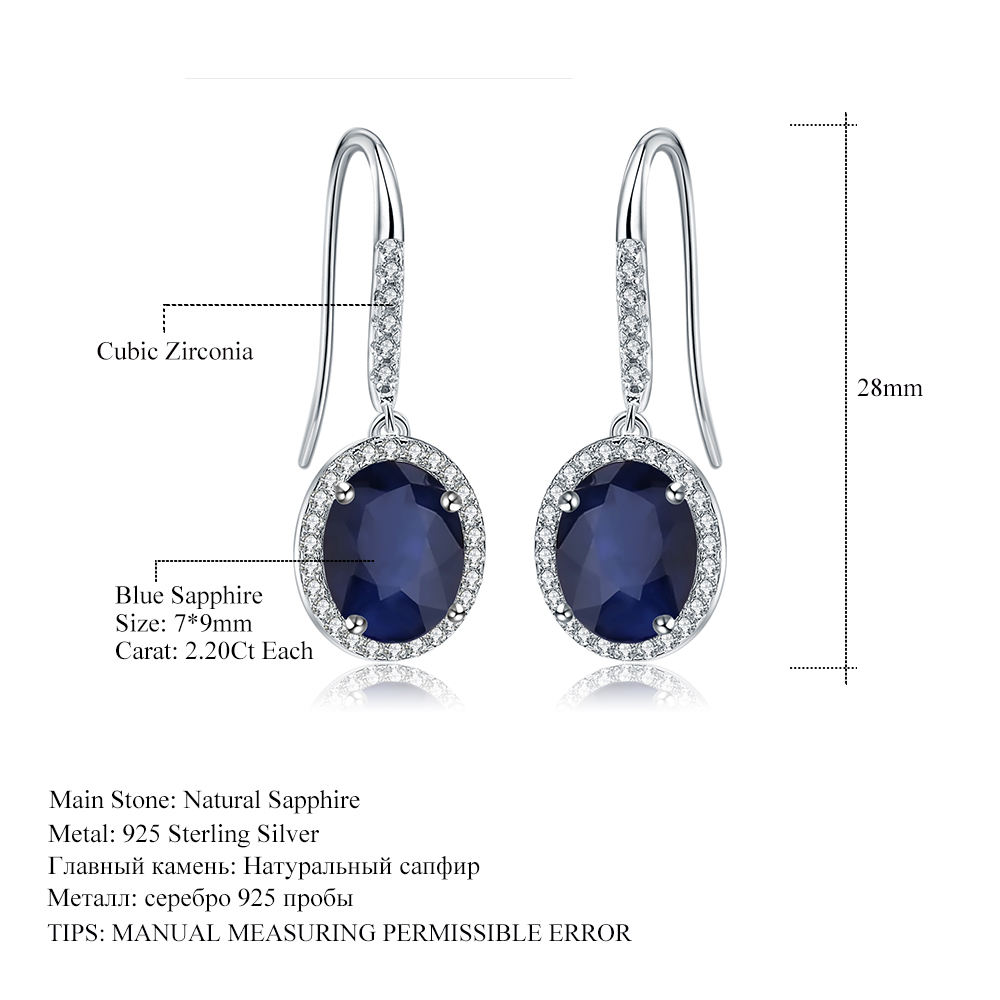 Natural Sapphire Earrings