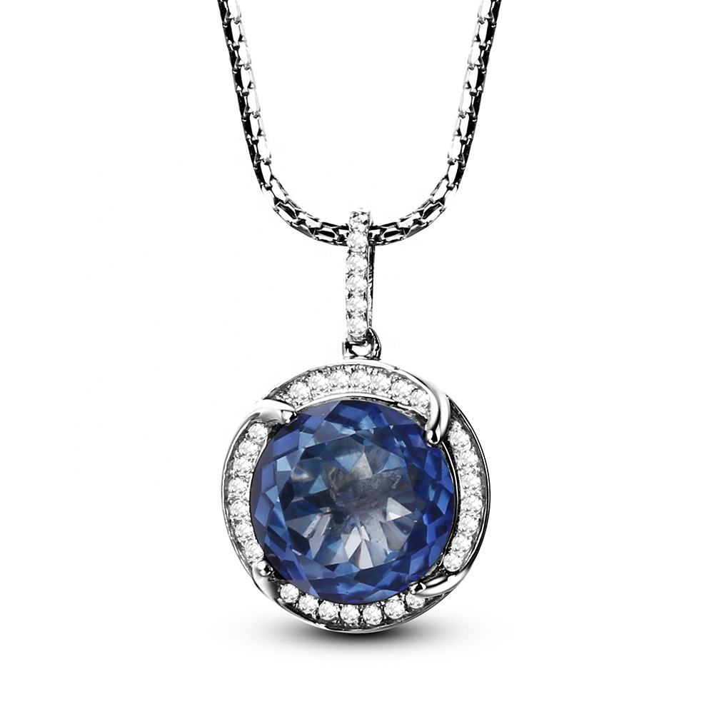 Elegant Blue Sapphire Necklace