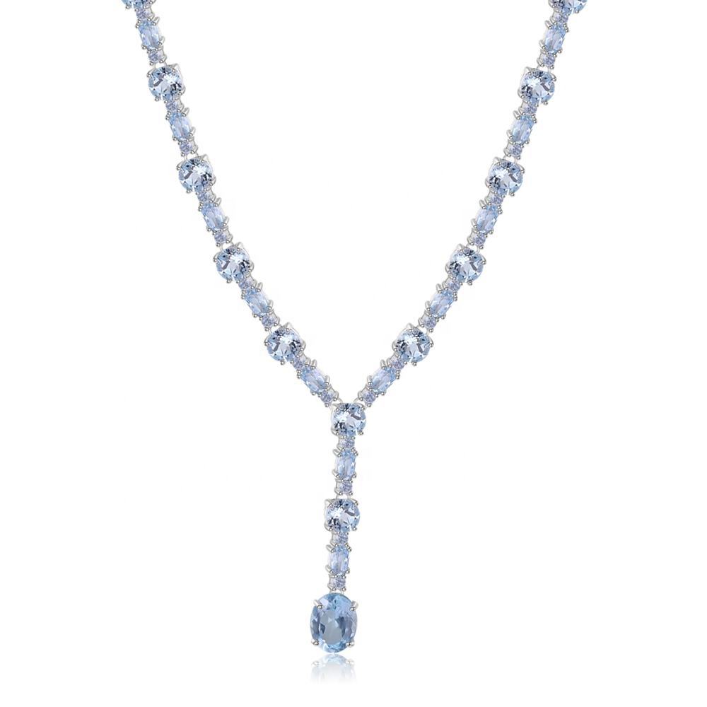 Sky Blue Topaz Necklace