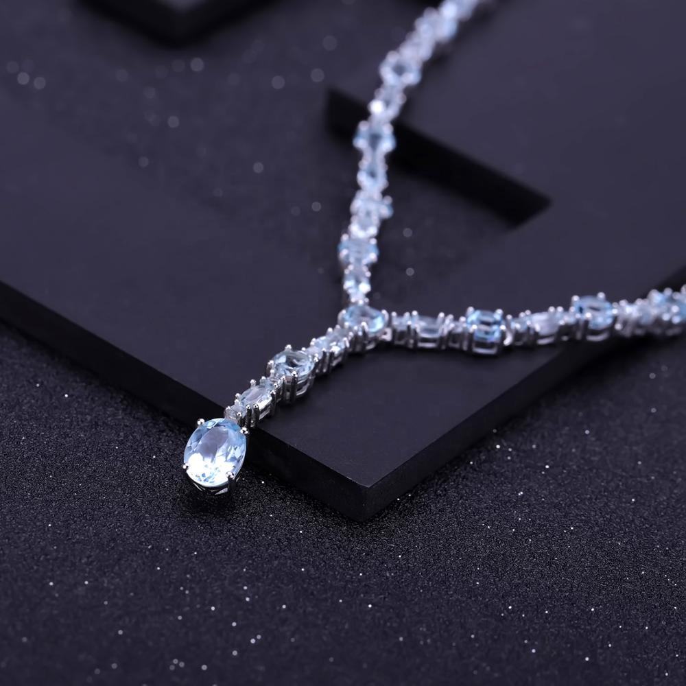 Sky Blue Topaz Necklace