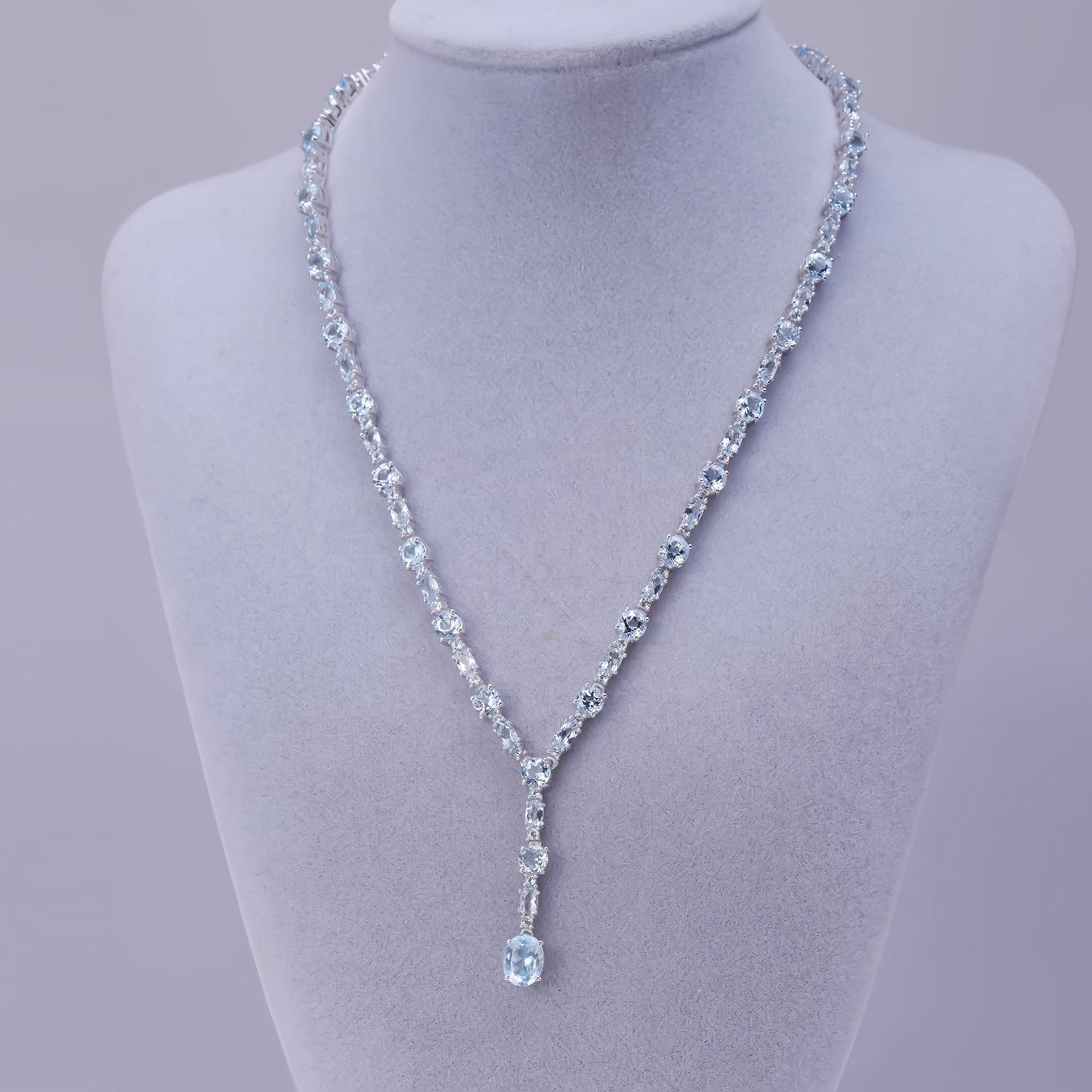 Sky Blue Topaz Necklace