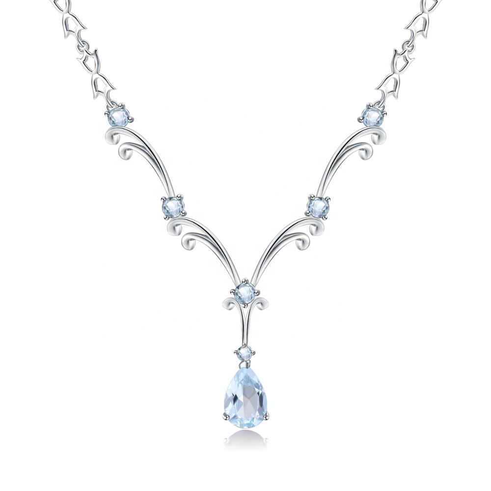 Sky Blue Topaz Necklace