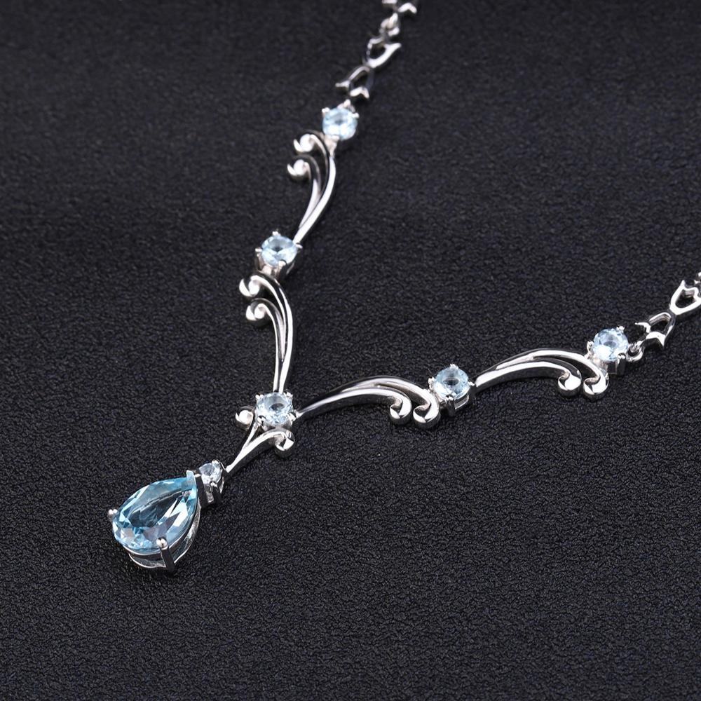 Sky Blue Topaz Necklace