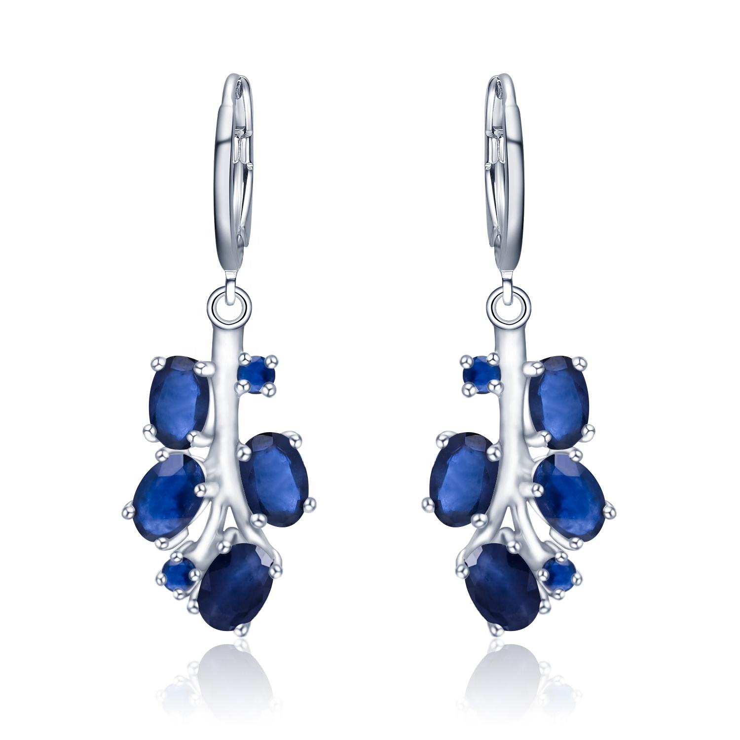 Blue Sapphire Earrings
