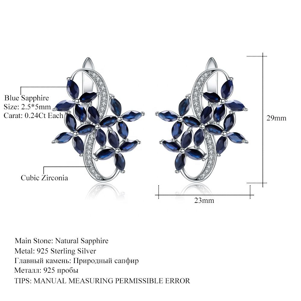 Natural Sapphire Earrings