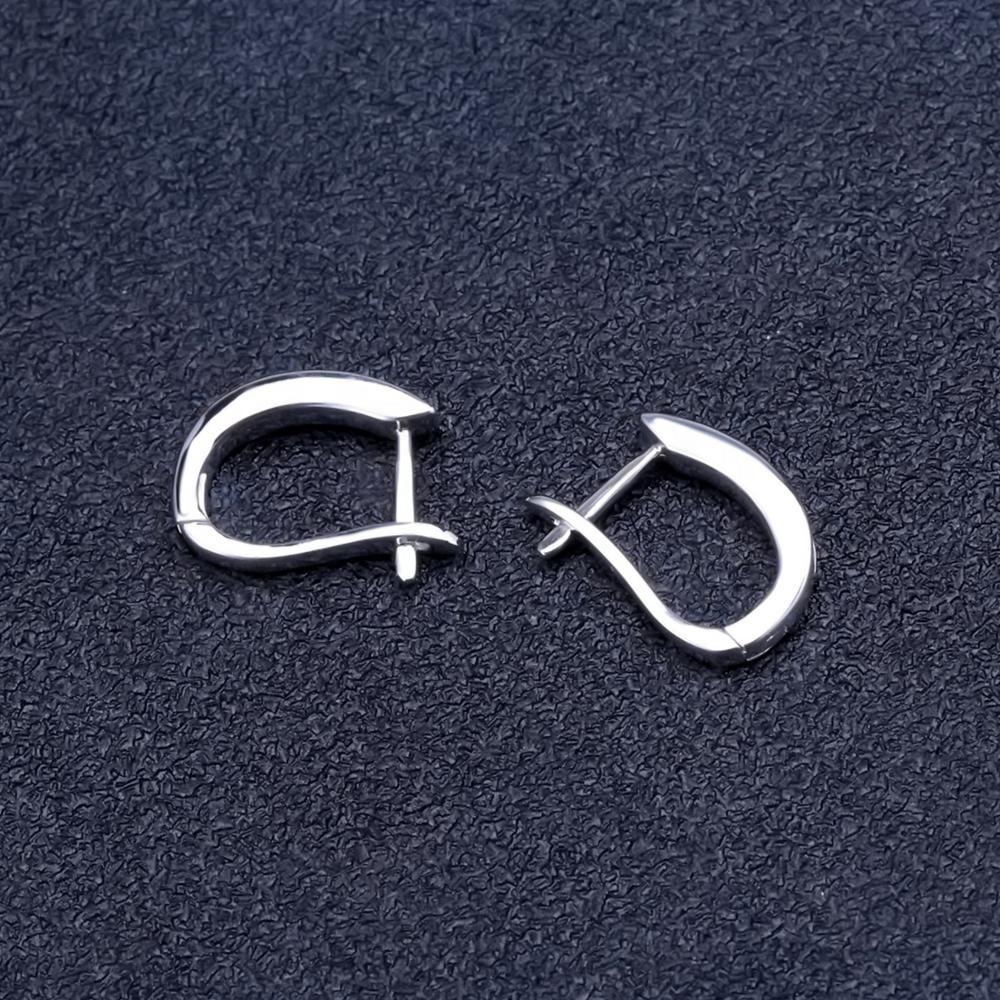 Garnet Sterling Silver Earrings