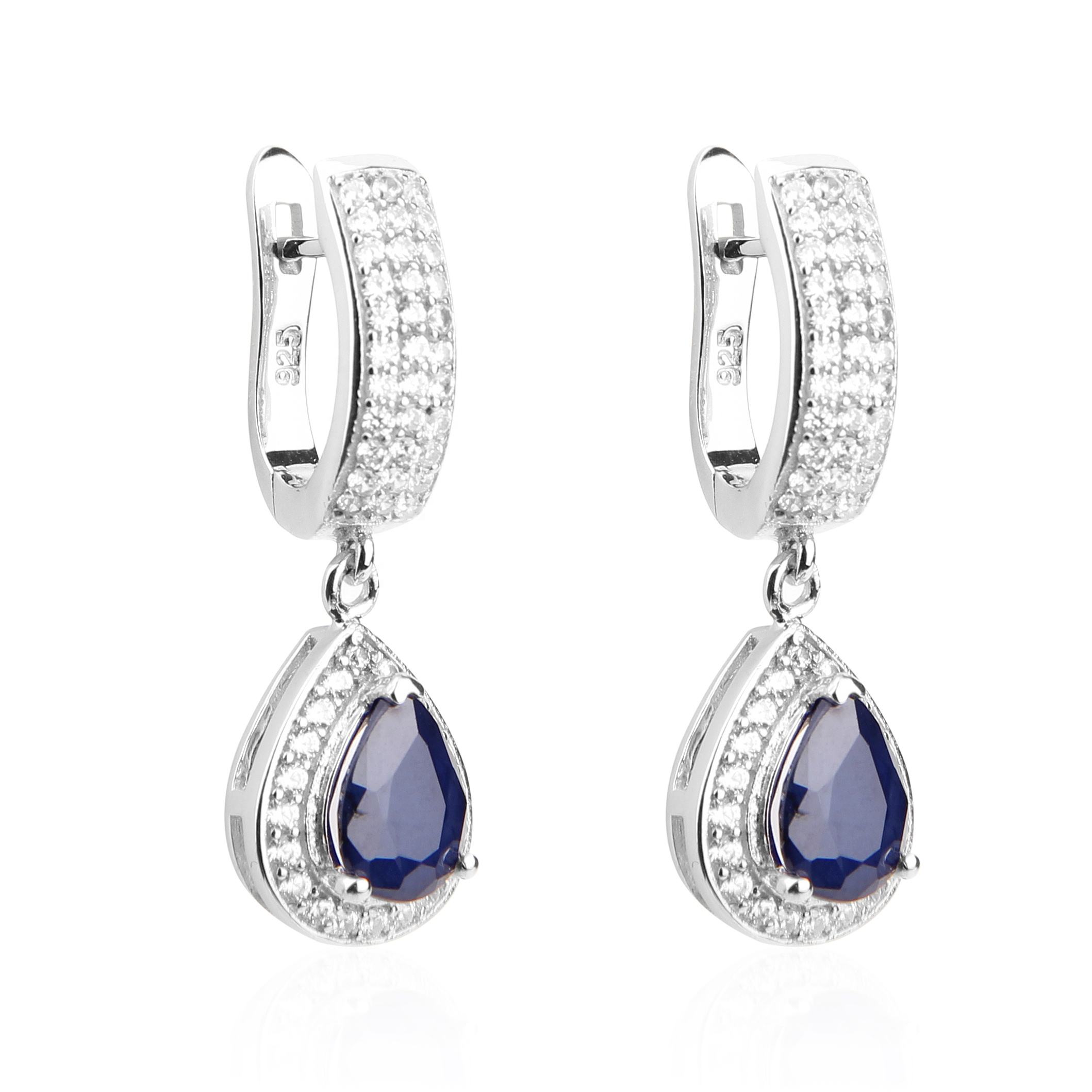 Natural Sapphire Earrings
