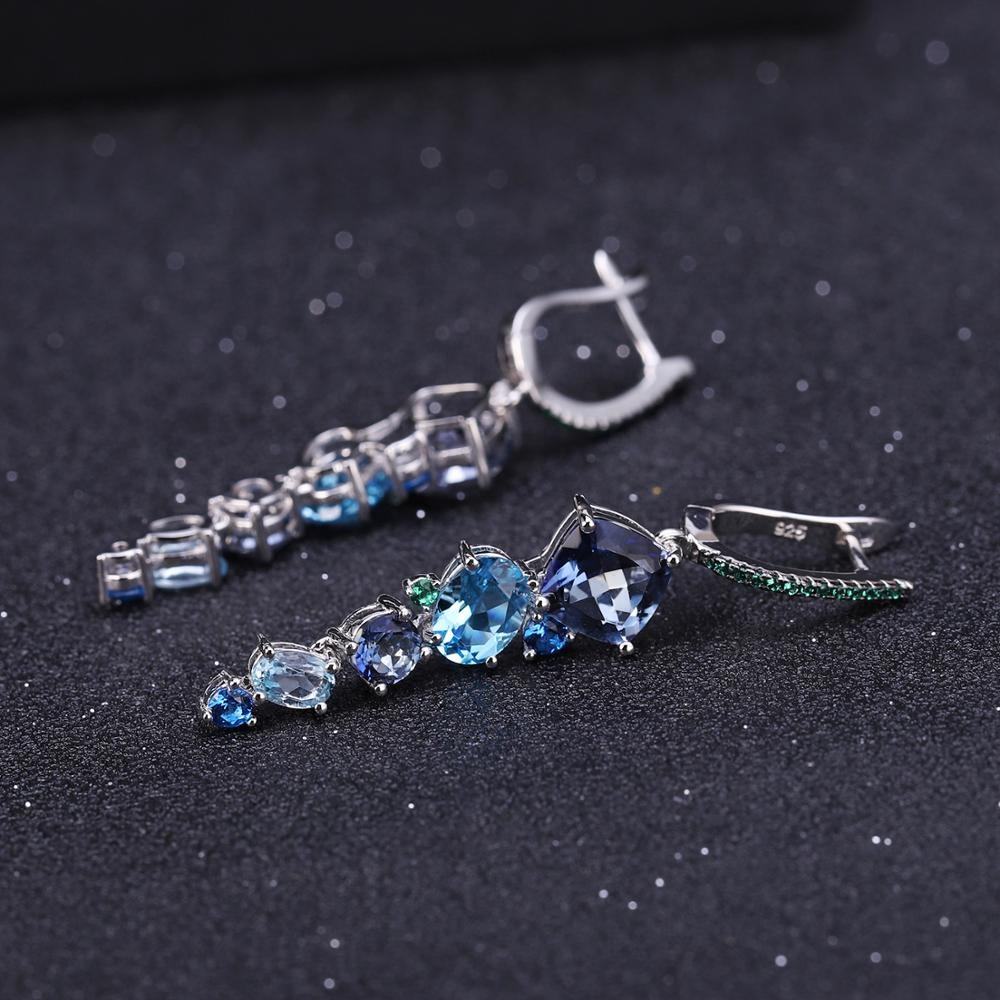 Mystic Quartz and Topaz Drop Earrings
