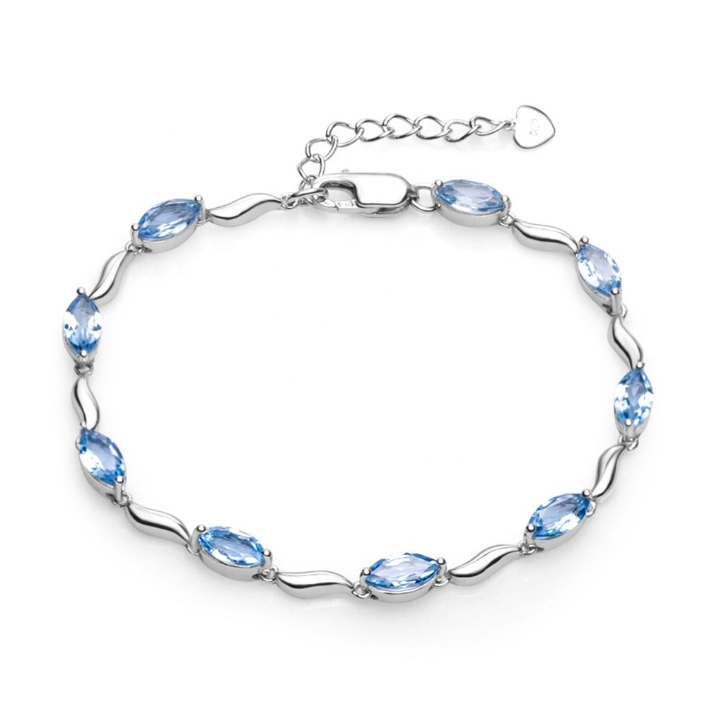Swiss Blue Topaz Bracelet