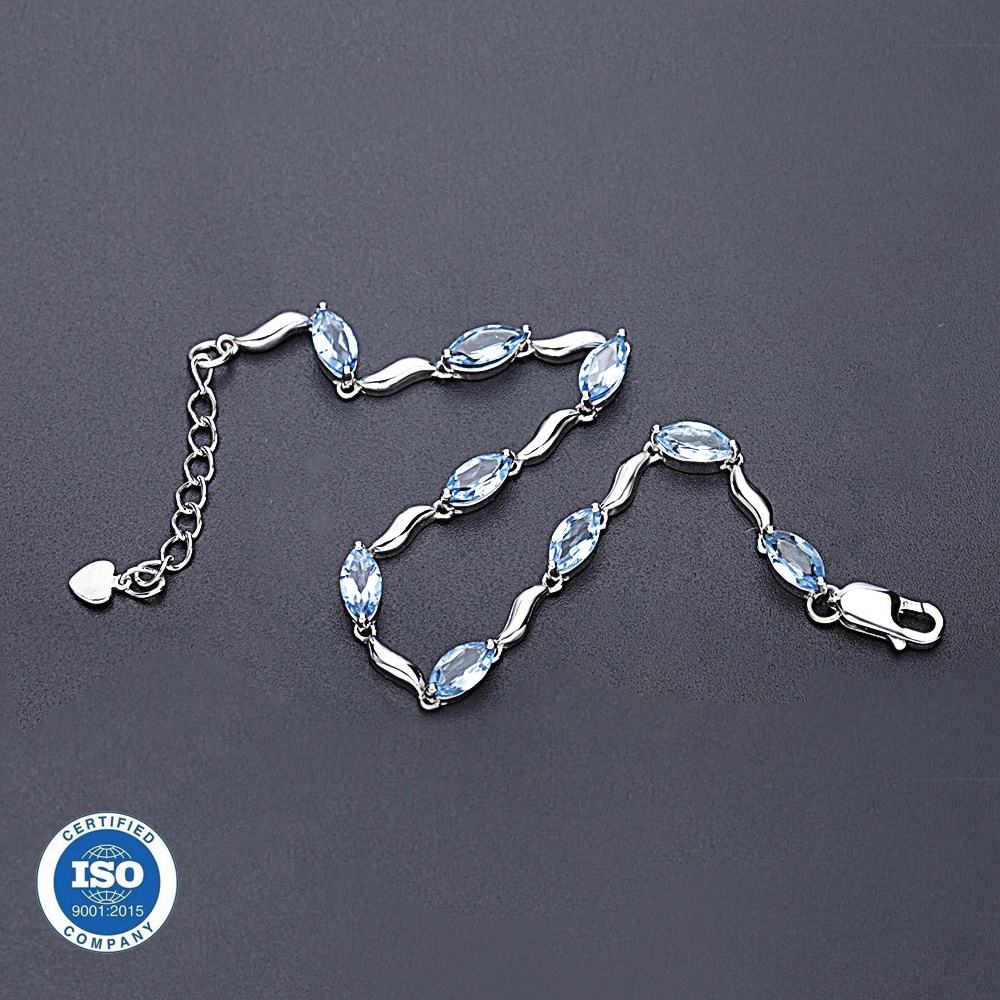 Swiss Blue Topaz Bracelet