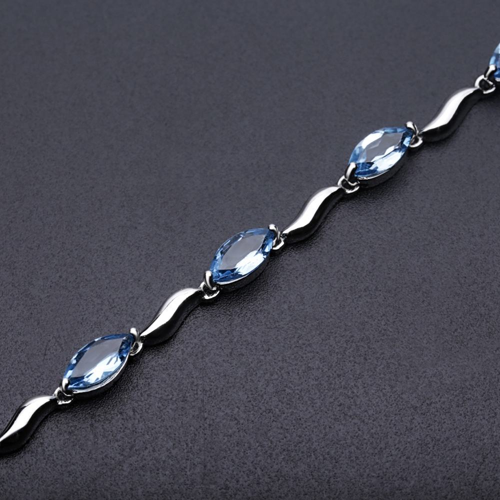Swiss Blue Topaz Bracelet