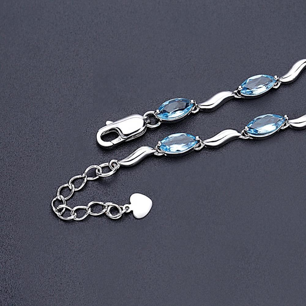 Swiss Blue Topaz Bracelet