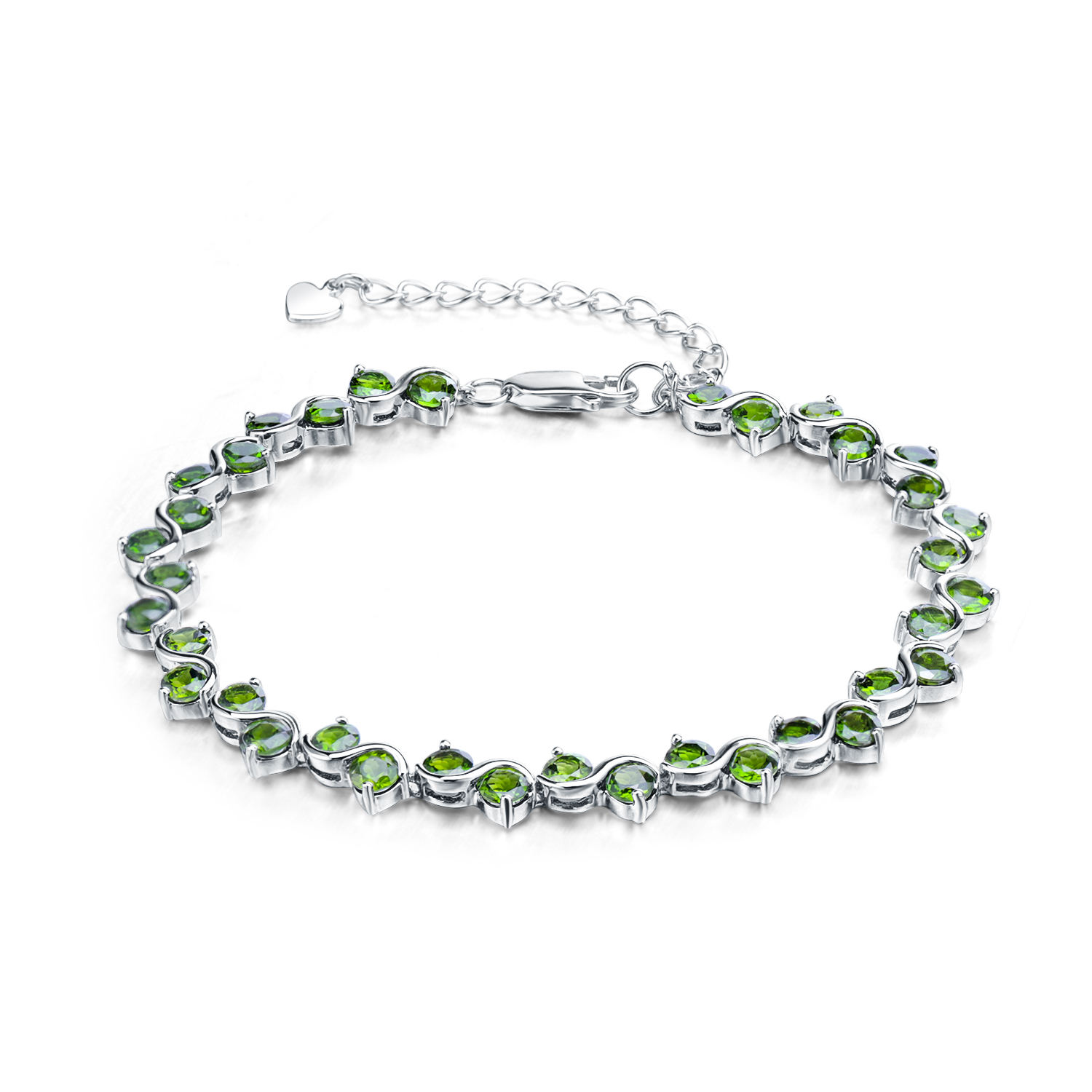 Natural Chrome Diopside Bracelet