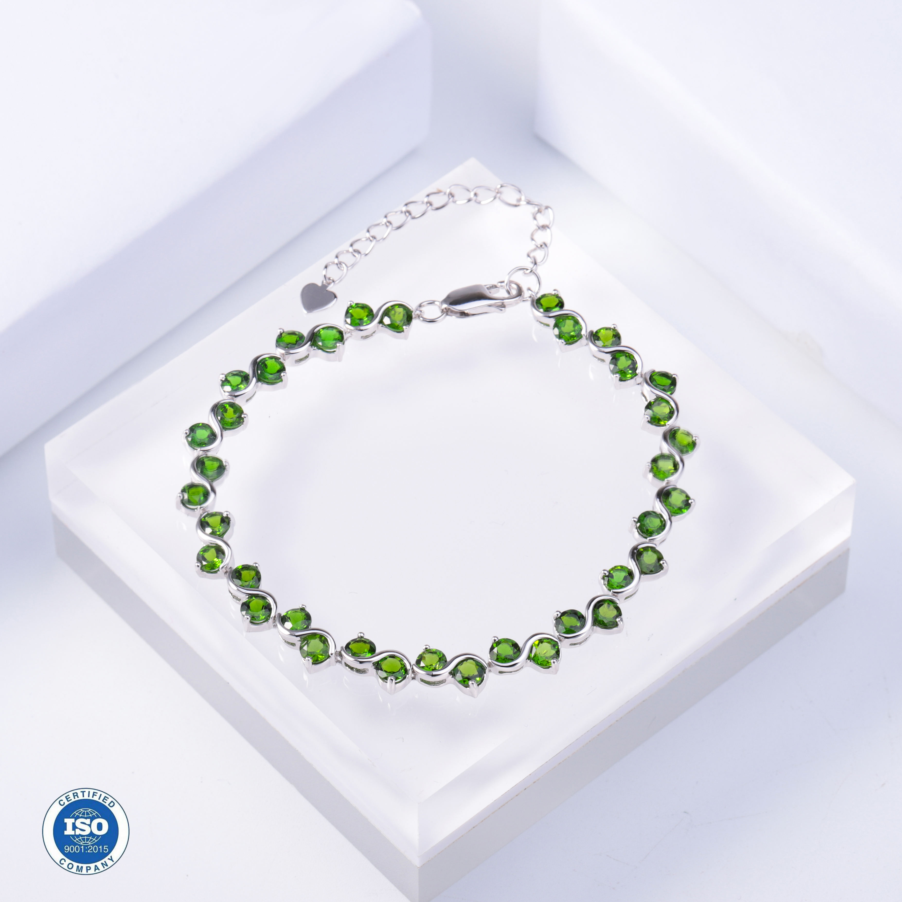 Natural Chrome Diopside Bracelet