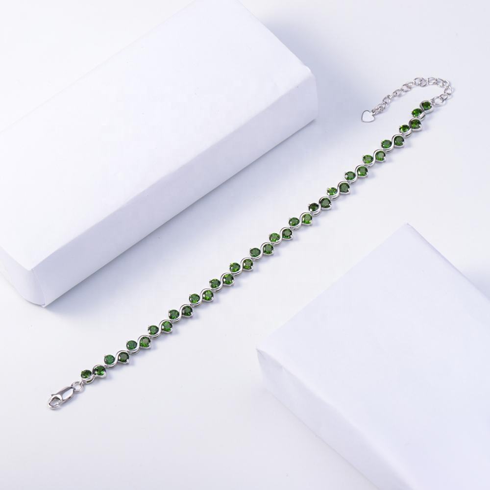Natural Chrome Diopside Bracelet