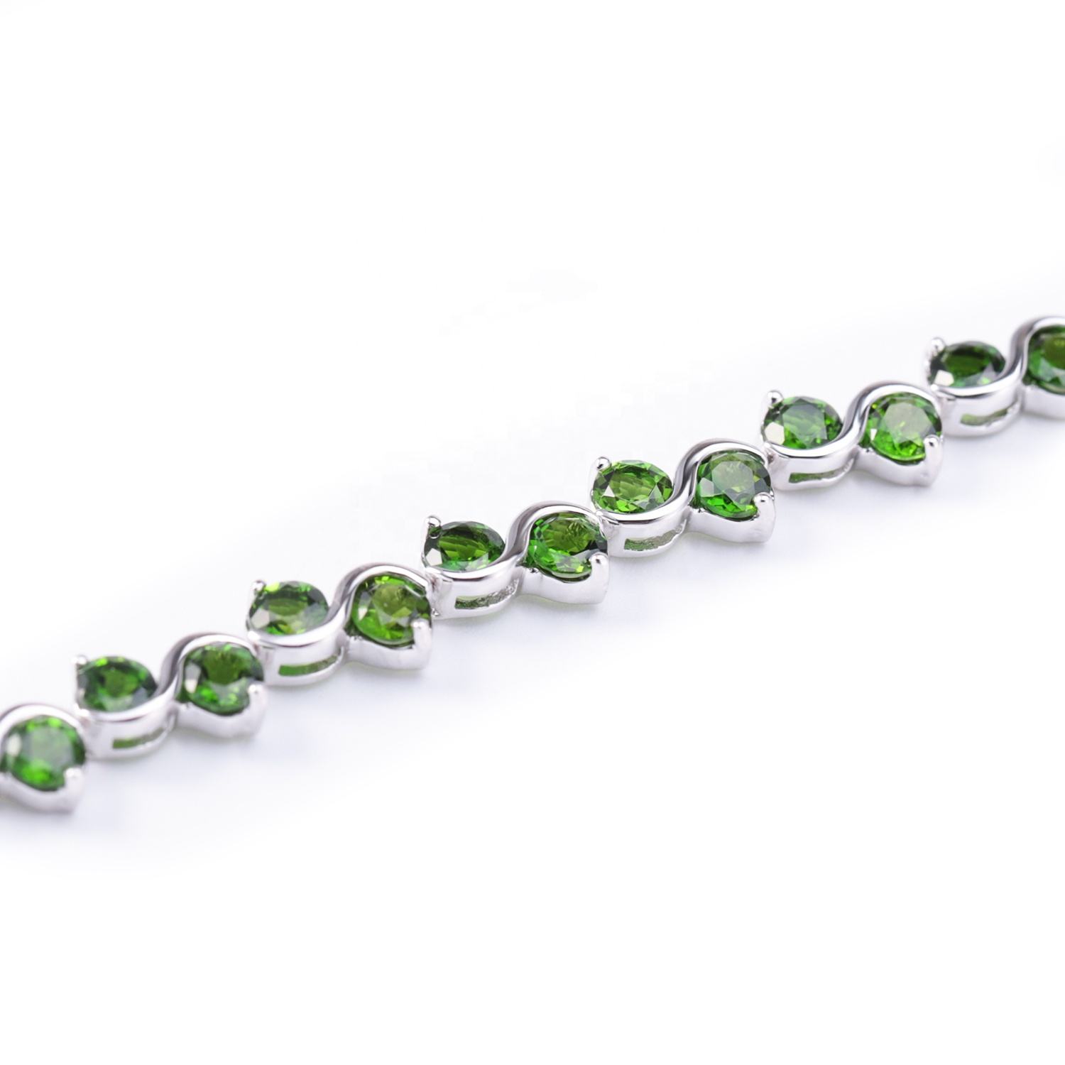 Natural Chrome Diopside Bracelet