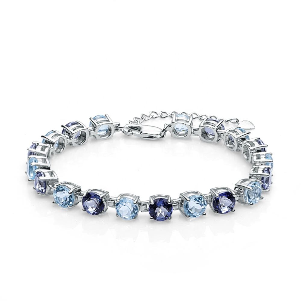 Sterling Silver Crystal Bracelet
