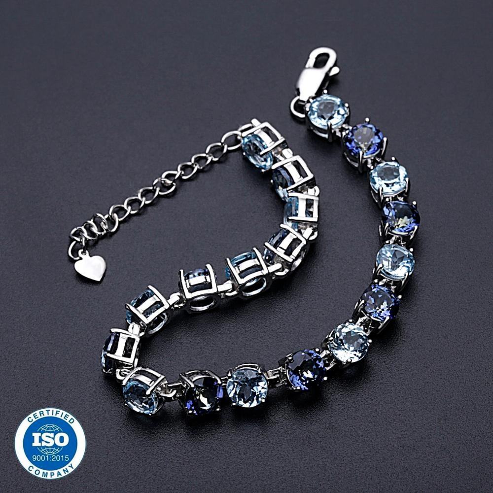 Sterling Silver Crystal Bracelet