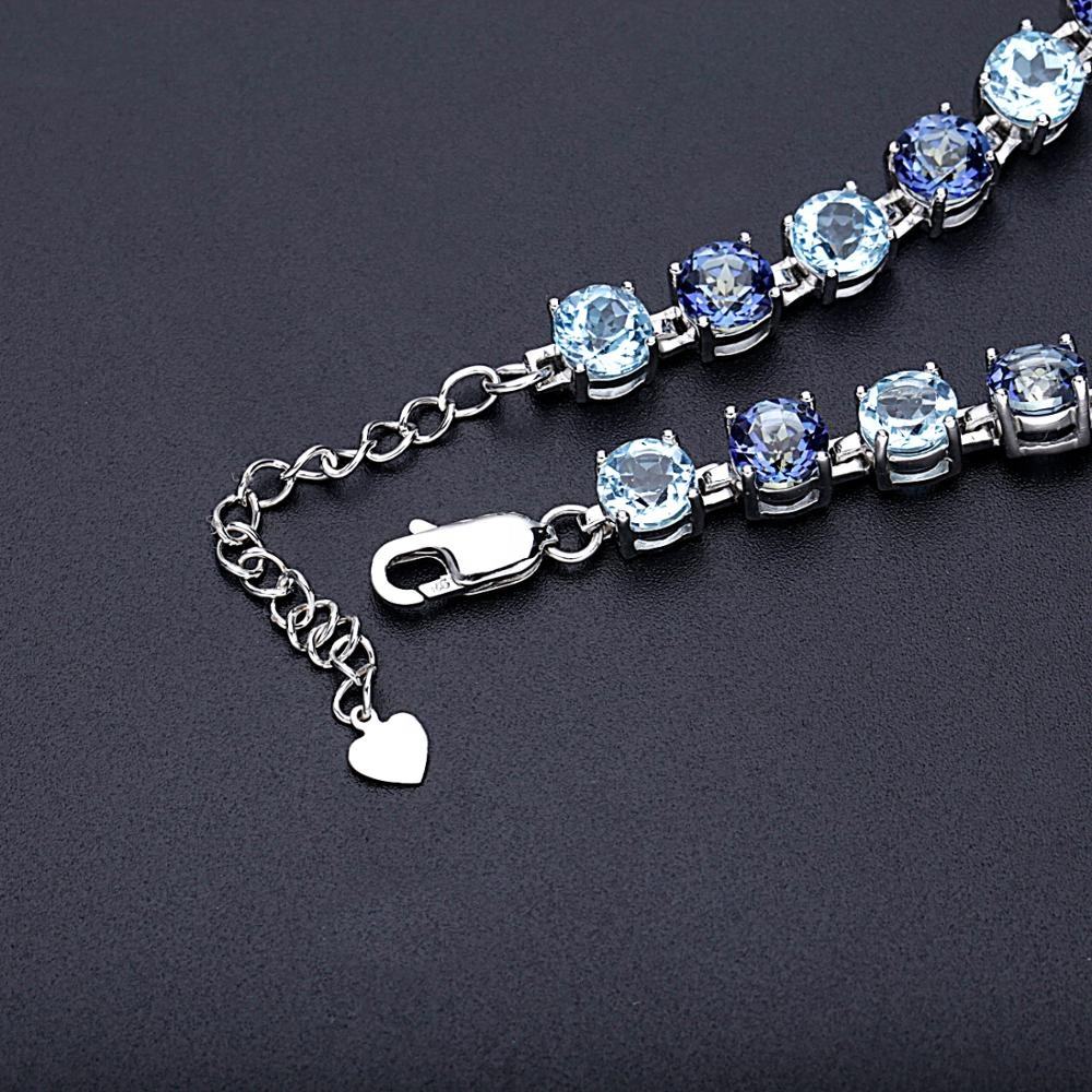 Sterling Silver Crystal Bracelet