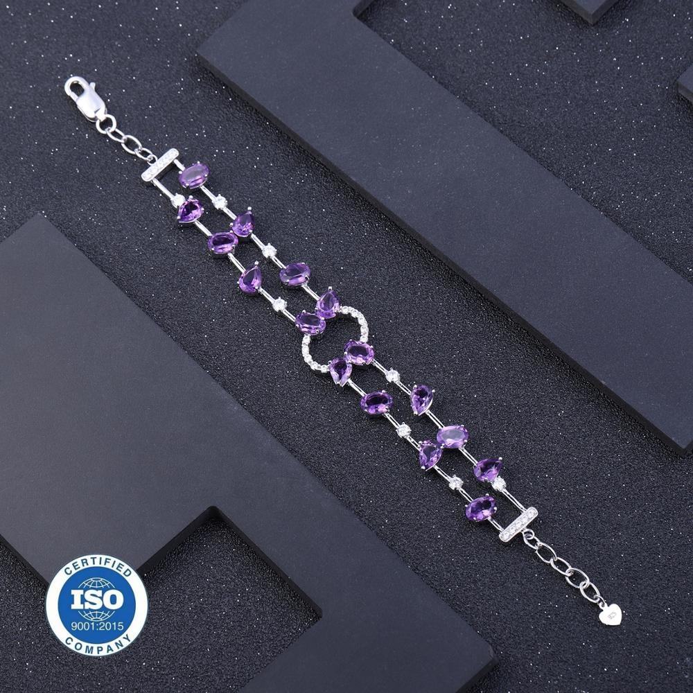 Amethyst and Cubic Zirconia Bracelet
