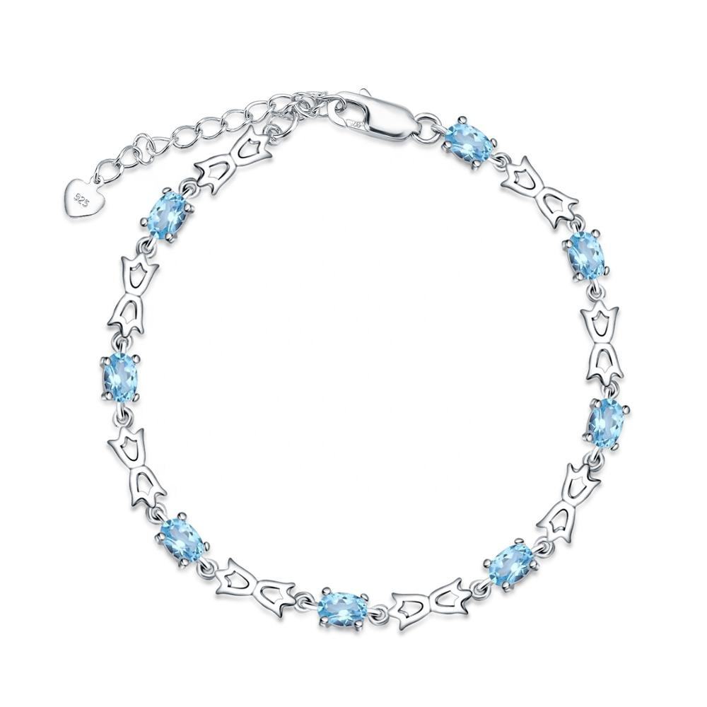 Swiss Blue Topaz Bracelet