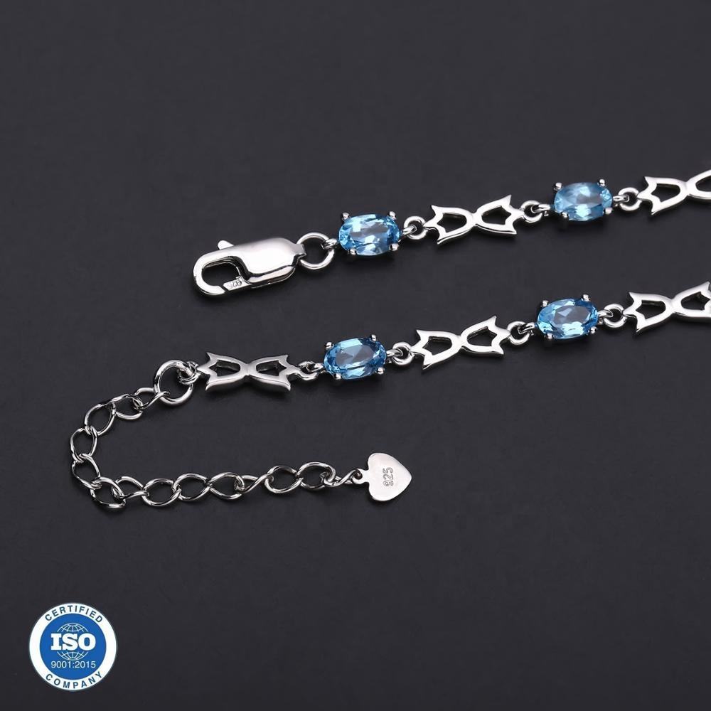 Swiss Blue Topaz Bracelet