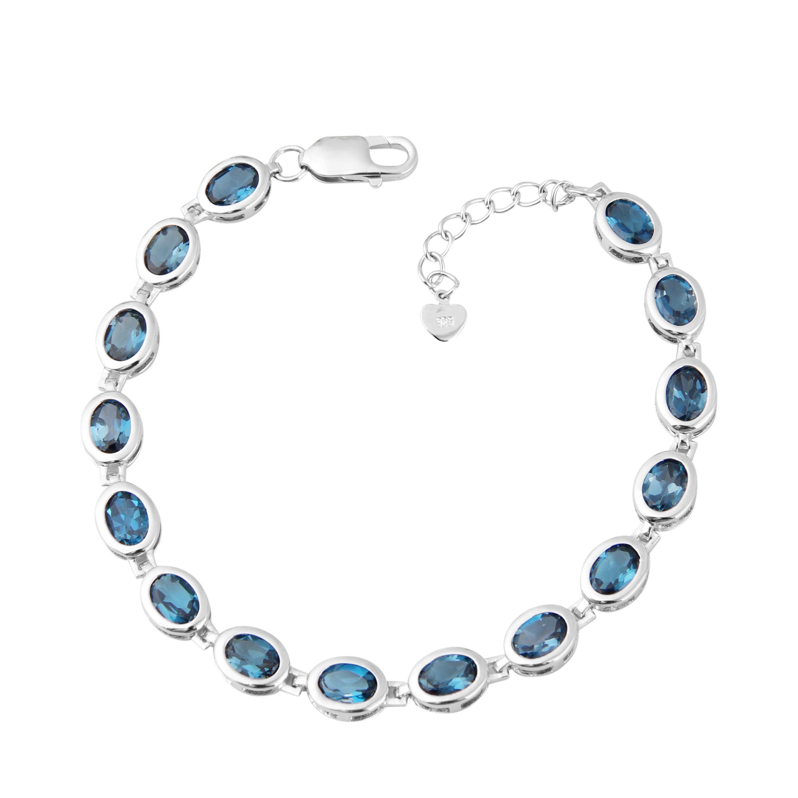 Elegant Blue Gemstone Bracelet