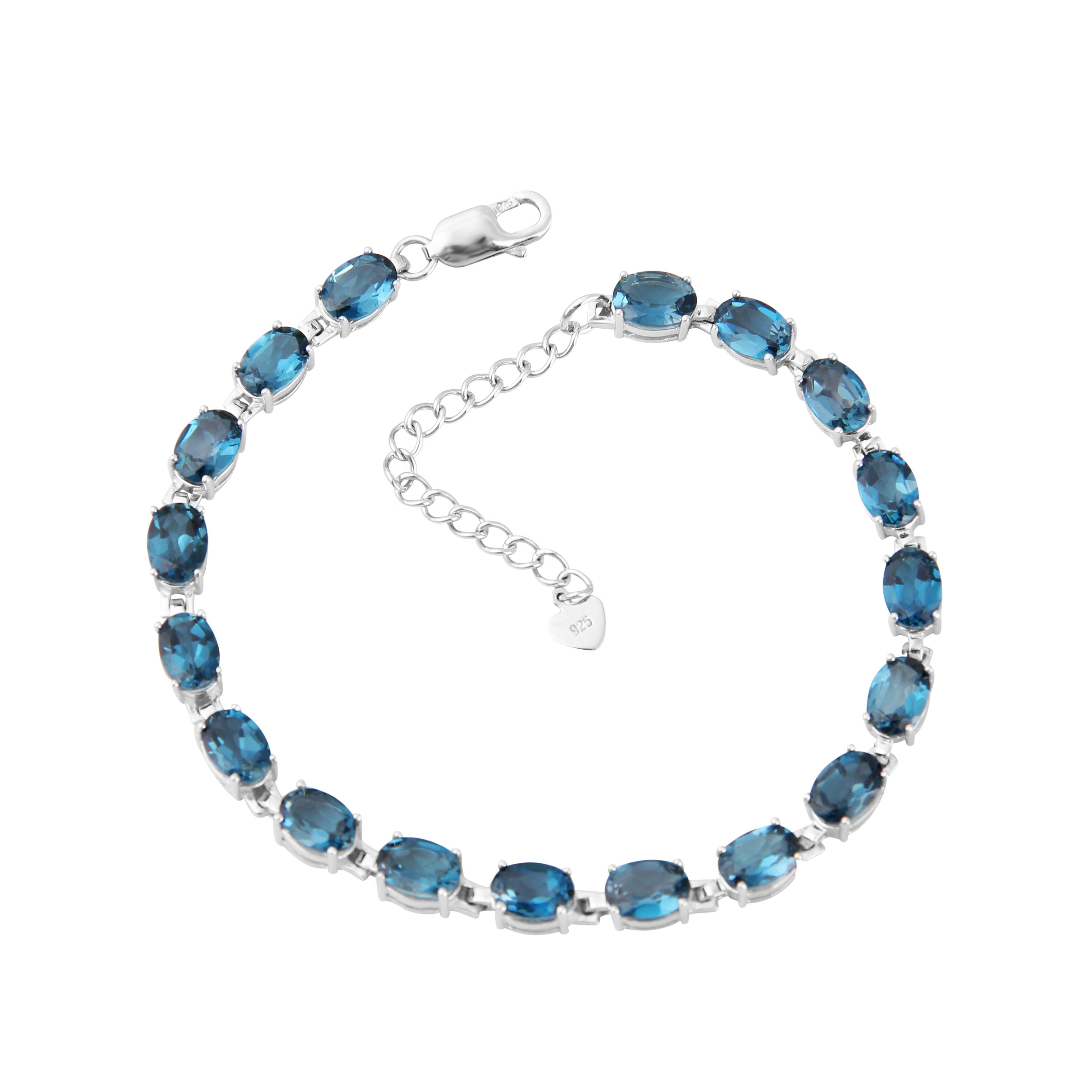 Blue Gemstone Bracelet