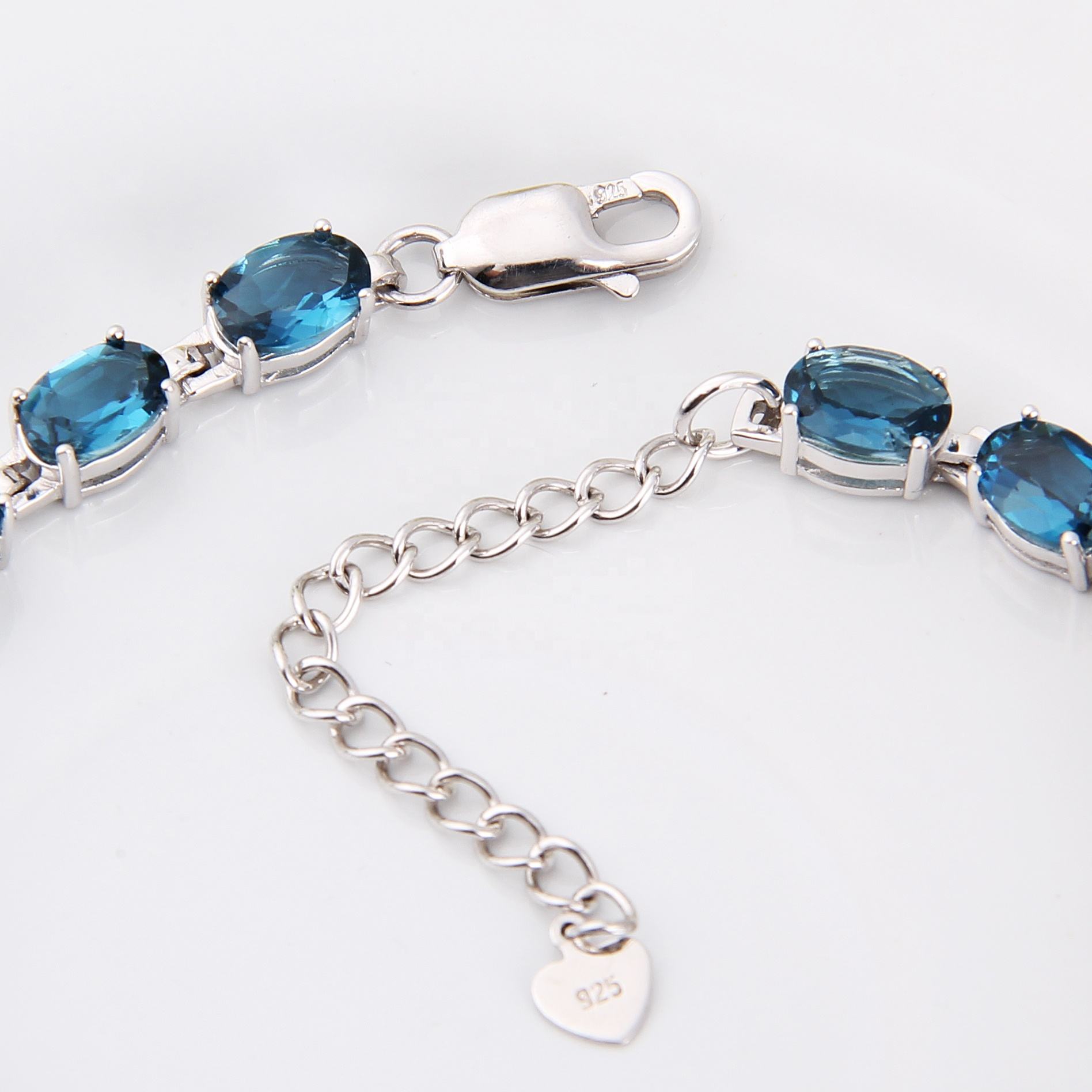Blue Gemstone Bracelet
