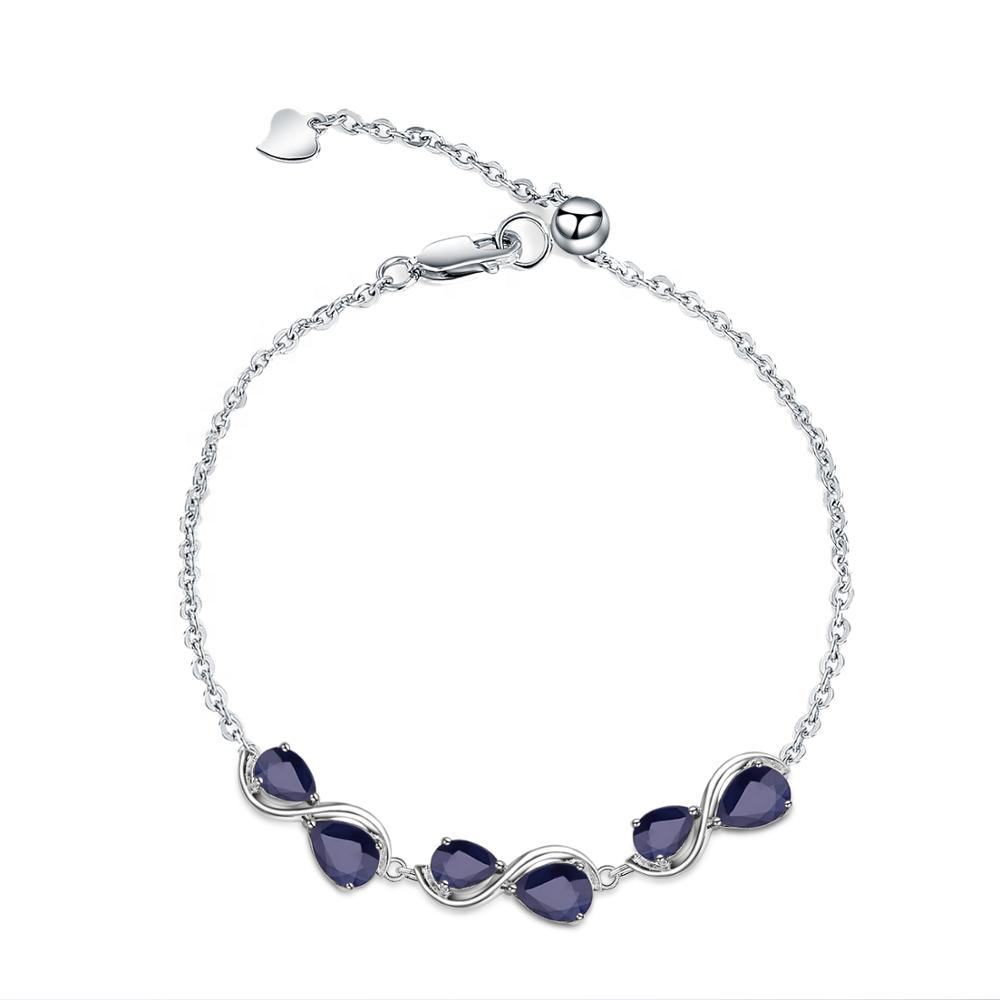 Sapphire Silver Bracelet