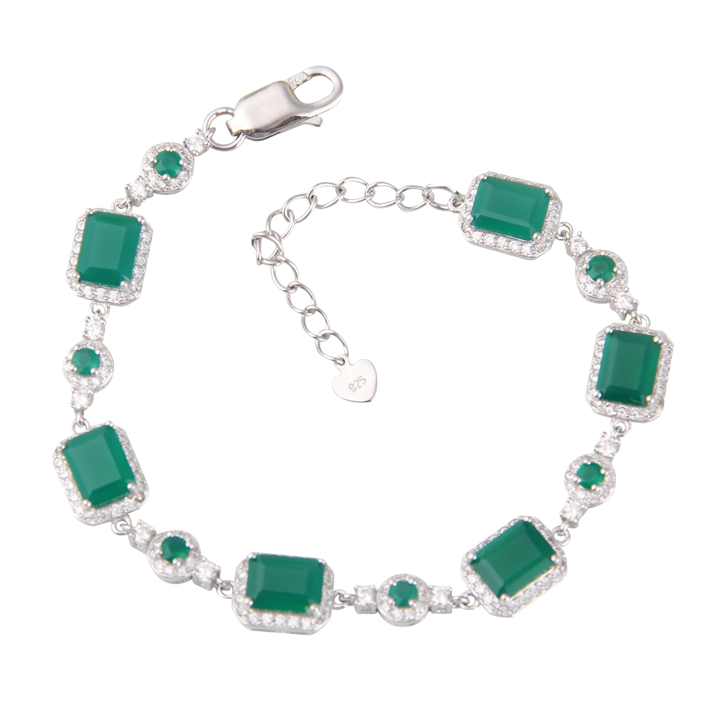 Green Gemstone Bracelet